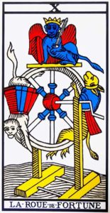 carte tarot 10 - La Roue de Fortune