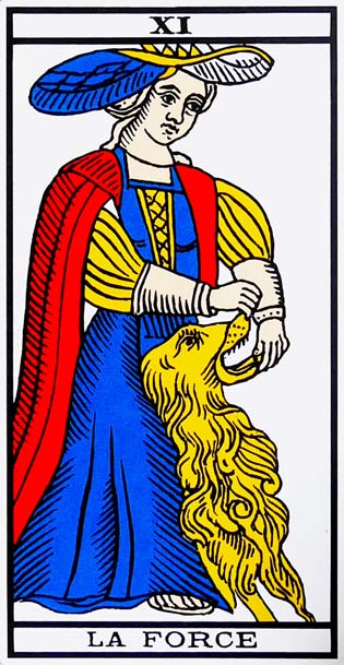 Carte tarot 11 - La force