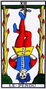 carte tarot 12 - Le Pendu