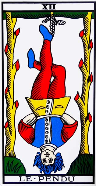 carte tarot 12 - Le Pendu