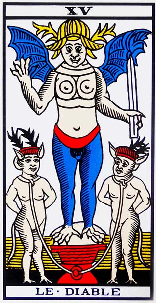 carte tarot 15 - Le Diable