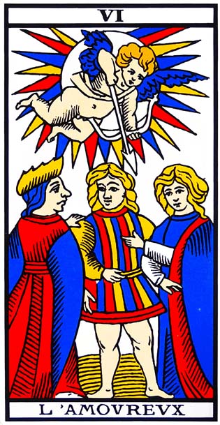 carte tarot 6 l'amoureux