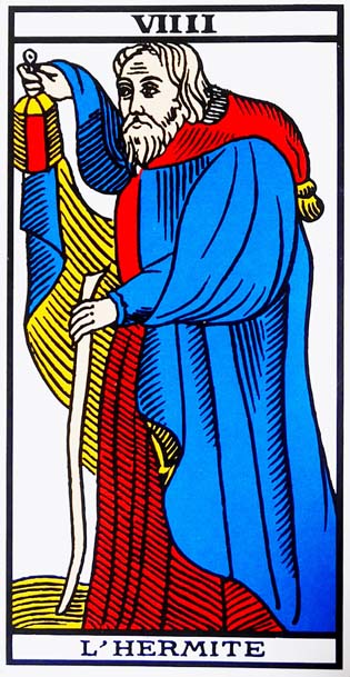 Carte tarot 9 L'hermite